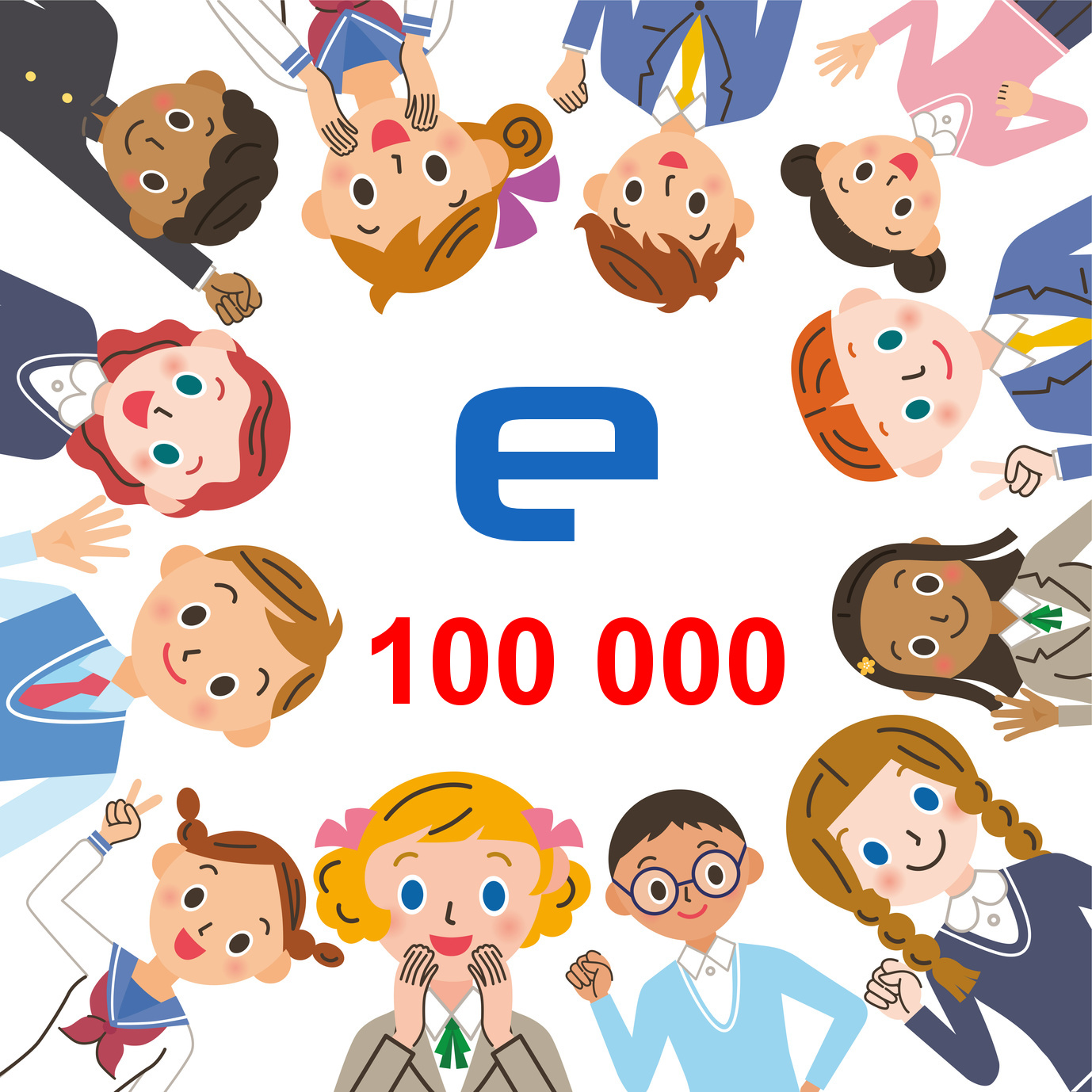 100,000 users